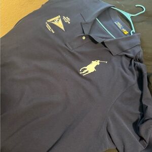 Ralph Lauren Dark Blue Polo with Embroidered Logo